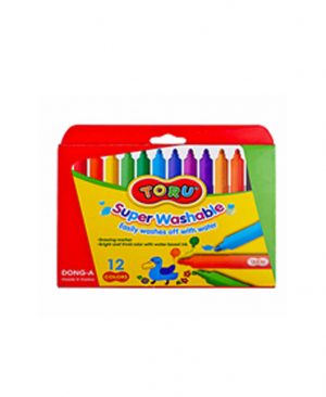 Toru-Super Washable Marker 12 Colors